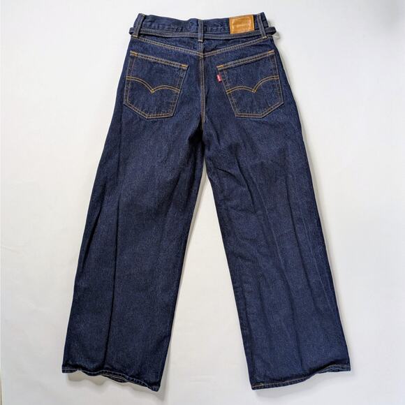 Levi's Premium XL Straight 27 Dark Wash Wide Leg '90s Skater Aesthetic Denim - Picture 13 of 13